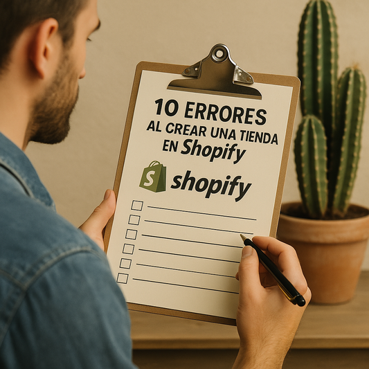 10 errores comunes al crear una tienda en Shopify (y cómo evitarlos)