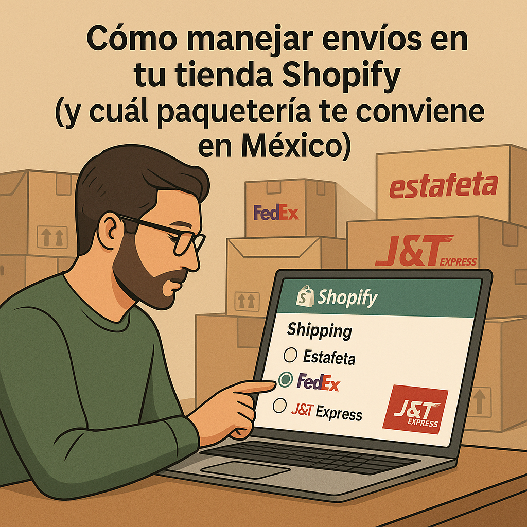 Cómo manejar envíos en tu tienda Shopify (y cuál paquetería te conviene en México)