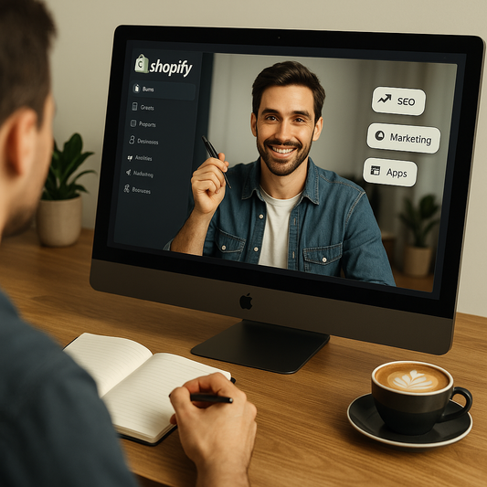 Asesoría en Shopify personalizada 1:1 por videollamada para optimizar tienda online con SEO, marketing y apps.